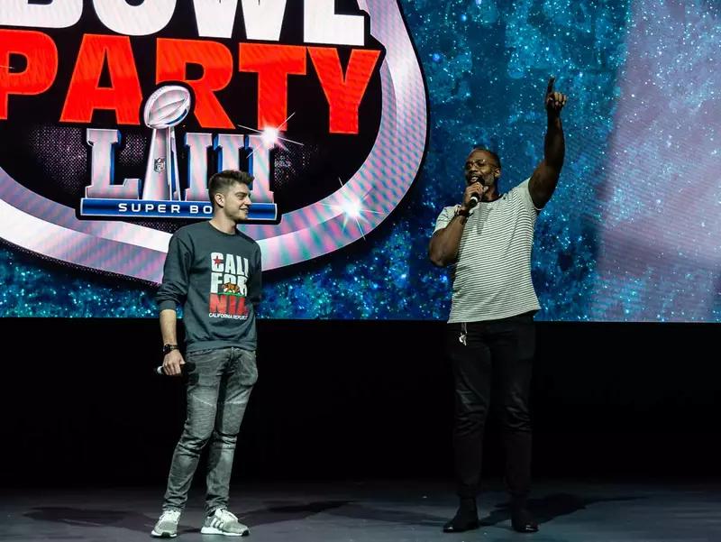 Die grösste Super Bowl Party in der Samsung Hall in Zürich 2019