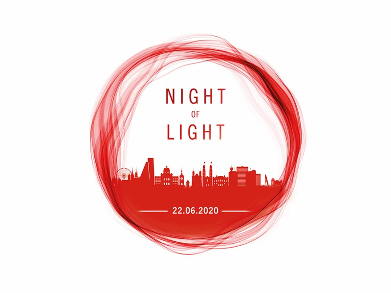 THE HALL Zürich rot beleuchtet für die Aktion «Night of Light» – die Eventbranche macht sich sichtbar