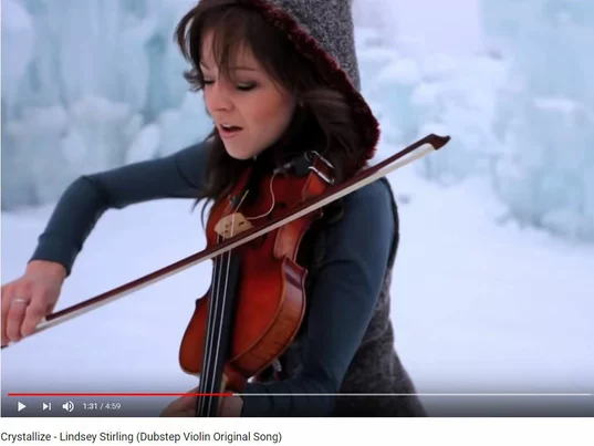 YouTube: Lindsey Stirling - Crystallize